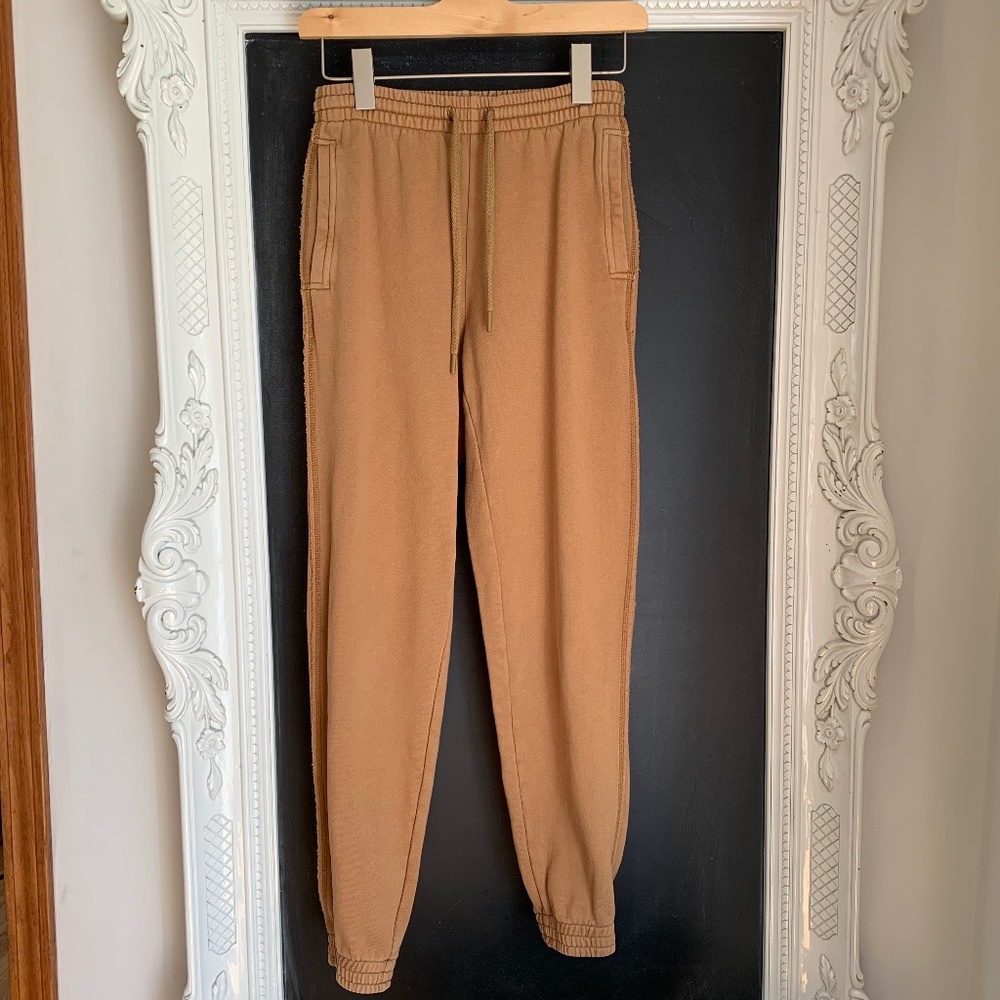 Aerie Tan Cozy Fleece Sweatpants Size XS